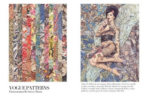 Vogue Patterns by Steven Meisel    Vogue Italy 2007