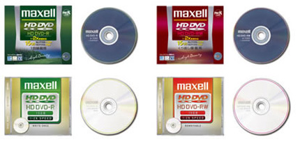 HD DVD-  Hitachi Maxell  Mitsubishi